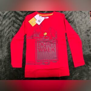 NWT Peanuts Graphic Print Long Sleeve Tee. Size 7